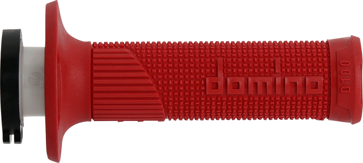 DOMINO D100 D-Lock Motorcycle Grips, Red – Part Number D10046C4200A9-0