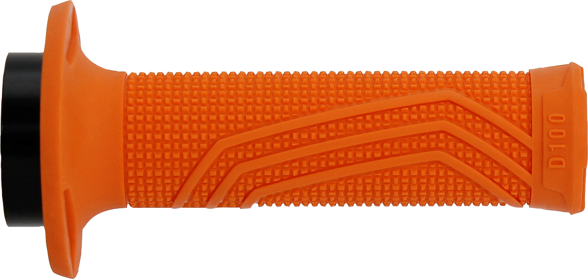 DOMINO D100 D-Lock Motorcycle Grips, Orange, Part D10046C4500A9-0