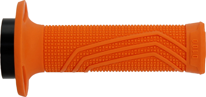 DOMINO D100 D-Lock Motorcycle Grips, Orange, Part D10046C4500A9-0