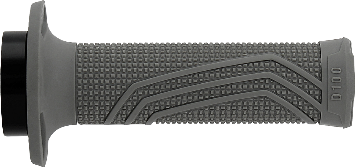 DOMINO D100 D-Lock Gray Motorcycle Grips, Part Number D10046C5200A9-0