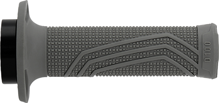 DOMINO D100 D-Lock Gray Motorcycle Grips, Part Number D10046C5200A9-0