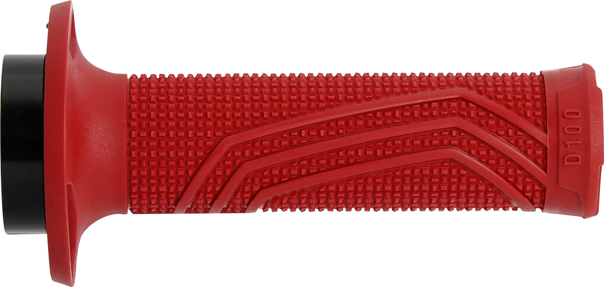 DOMINO D100 D-Lock Motorcycle Grips, Red – Part Number D10046C4200A9-0