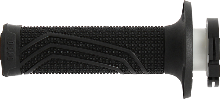 DOMINO D100 D-Lock Lock-On Motorcycle Grips, Black, D10046C4000A9-0