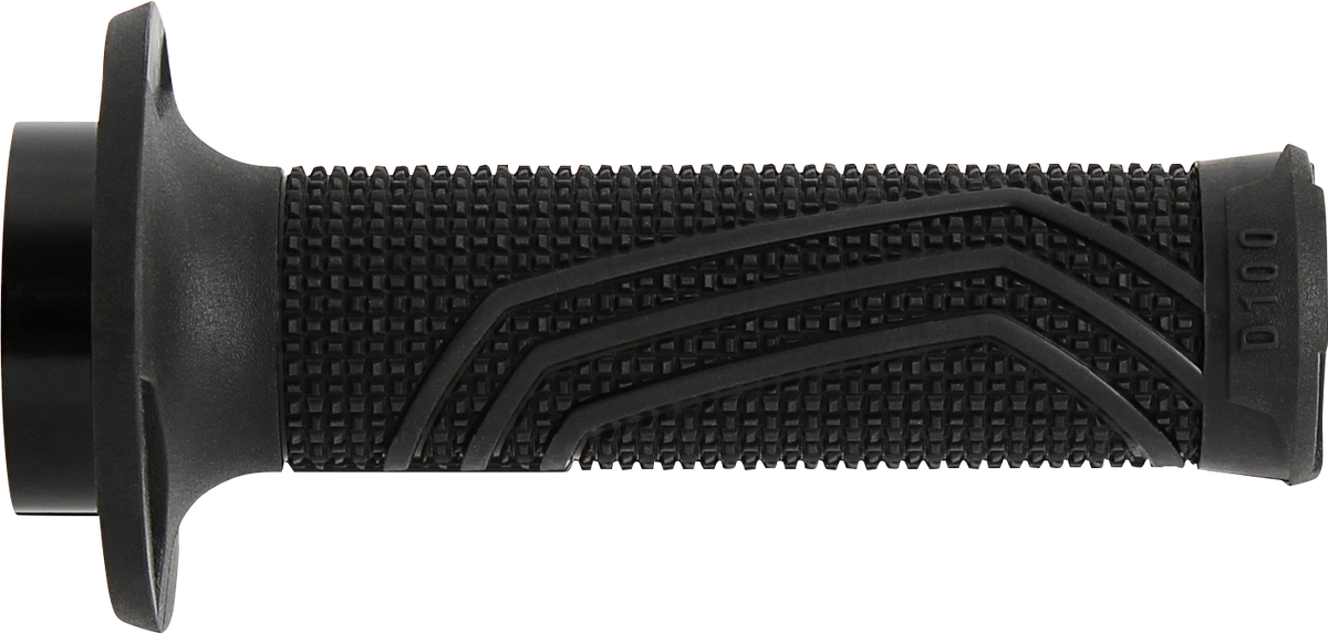 DOMINO D100 D-Lock Lock-On Motorcycle Grips, Black, D10046C4000A9-0