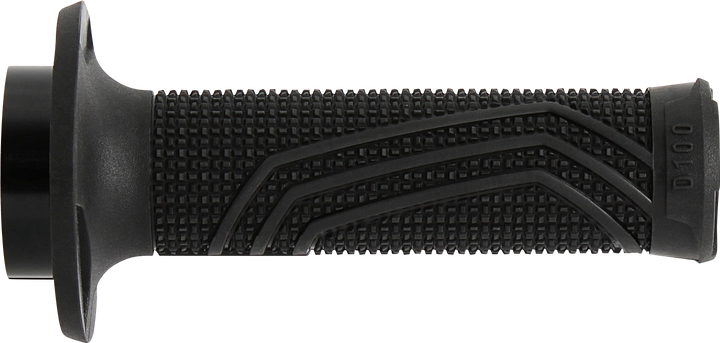 DOMINO D100 D-Lock Lock-On Motorcycle Grips, Black, D10046C4000A9-0