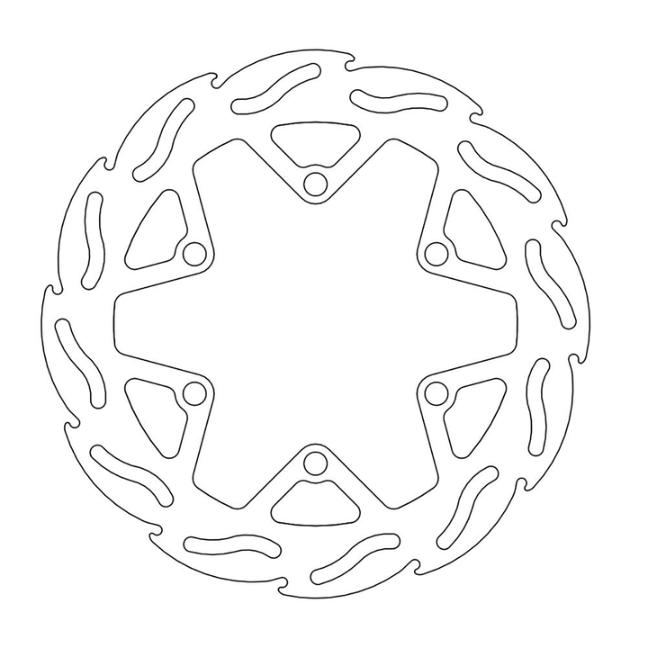 MOTO-MASTER Flame Front Brake Rotor 110238-PU