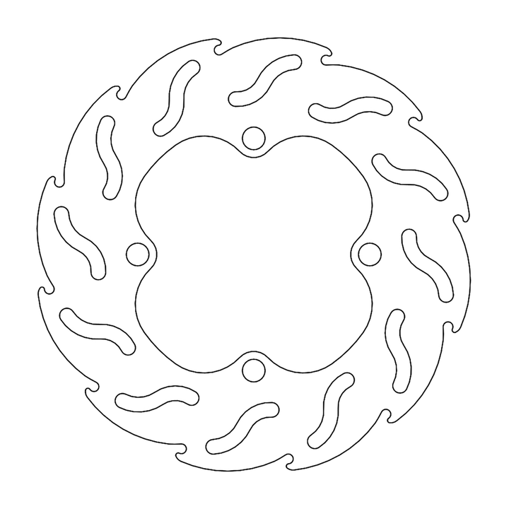 MOTO-MASTER Flame Brake Rotor 110239-PU - Front or Rear