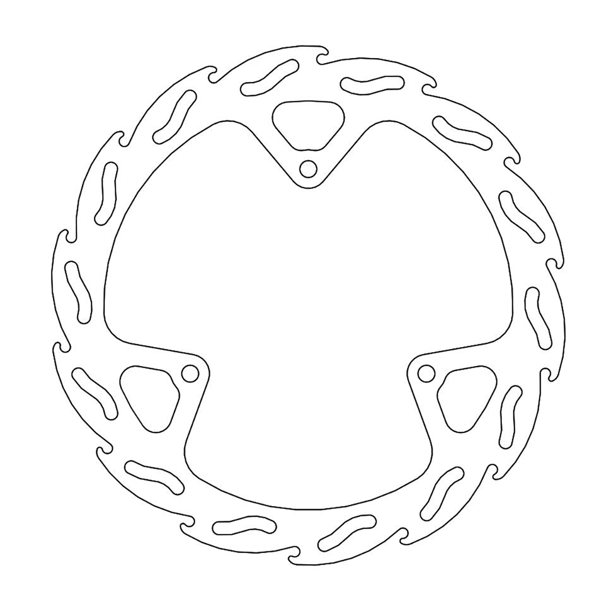 MOTO-MASTER Flame Front Brake Rotor 110240-PU