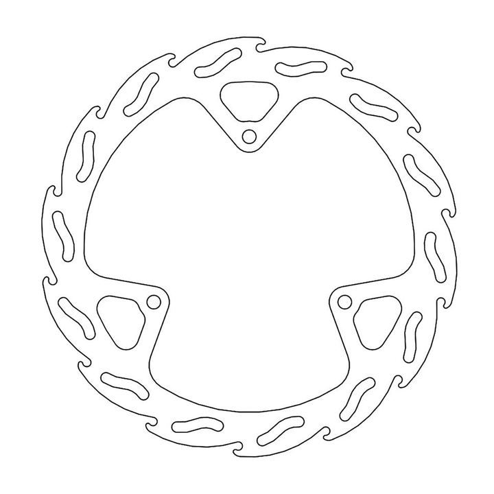 MOTO-MASTER Flame Front Brake Rotor 110240-PU