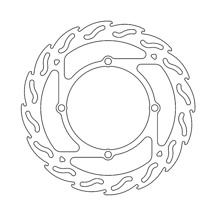MOTO-MASTER Flame Front Brake Rotor 110287-PU