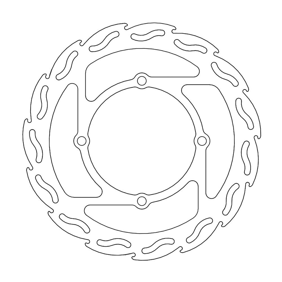 MOTO-MASTER Flame Front Brake Rotor 110288-PU