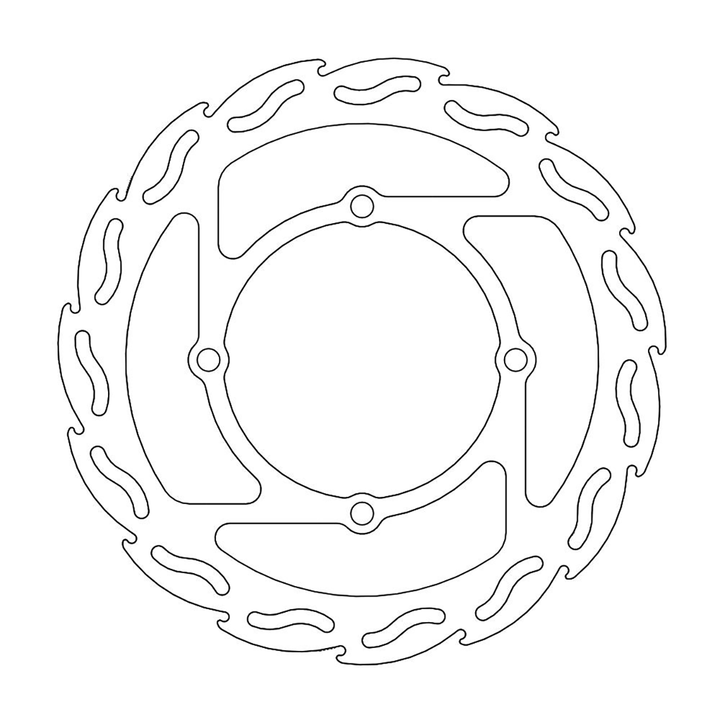 MOTO-MASTER Flame Front Brake Rotor 110288-PU