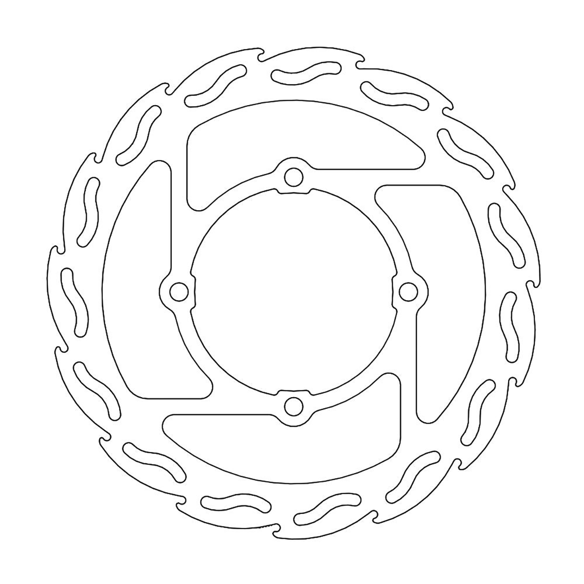 MOTO-MASTER Flame Front Brake Rotor 110290-PU