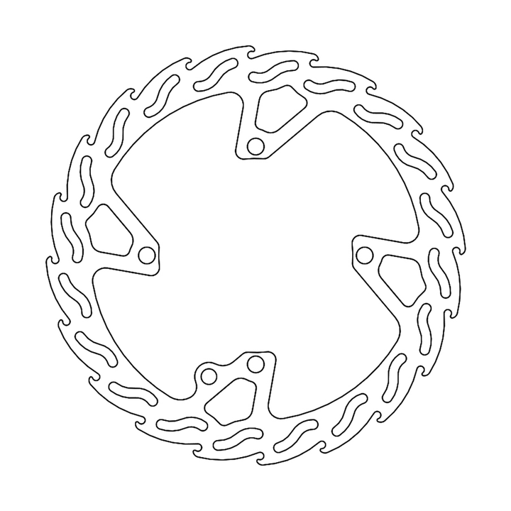 MOTO-MASTER Flame Front Brake Rotor 110666-PU