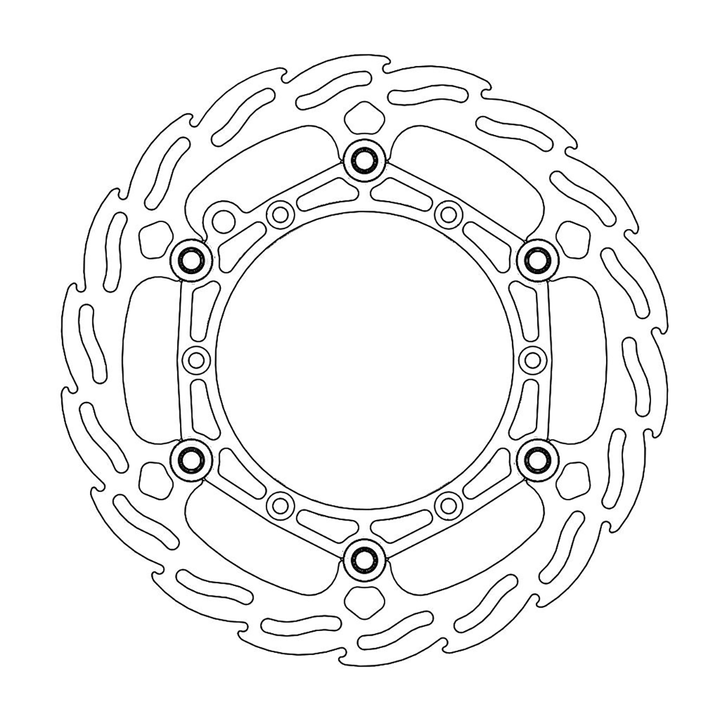 MOTO-MASTER Flame Front Brake Rotor 111033-PU