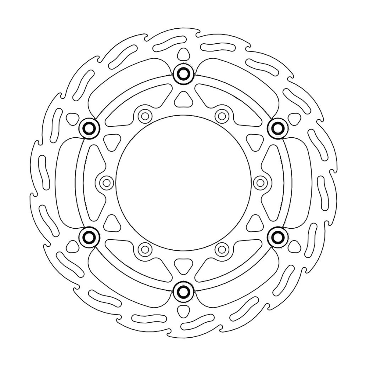 MOTO-MASTER 112088-PU Flame Front Brake Rotor
