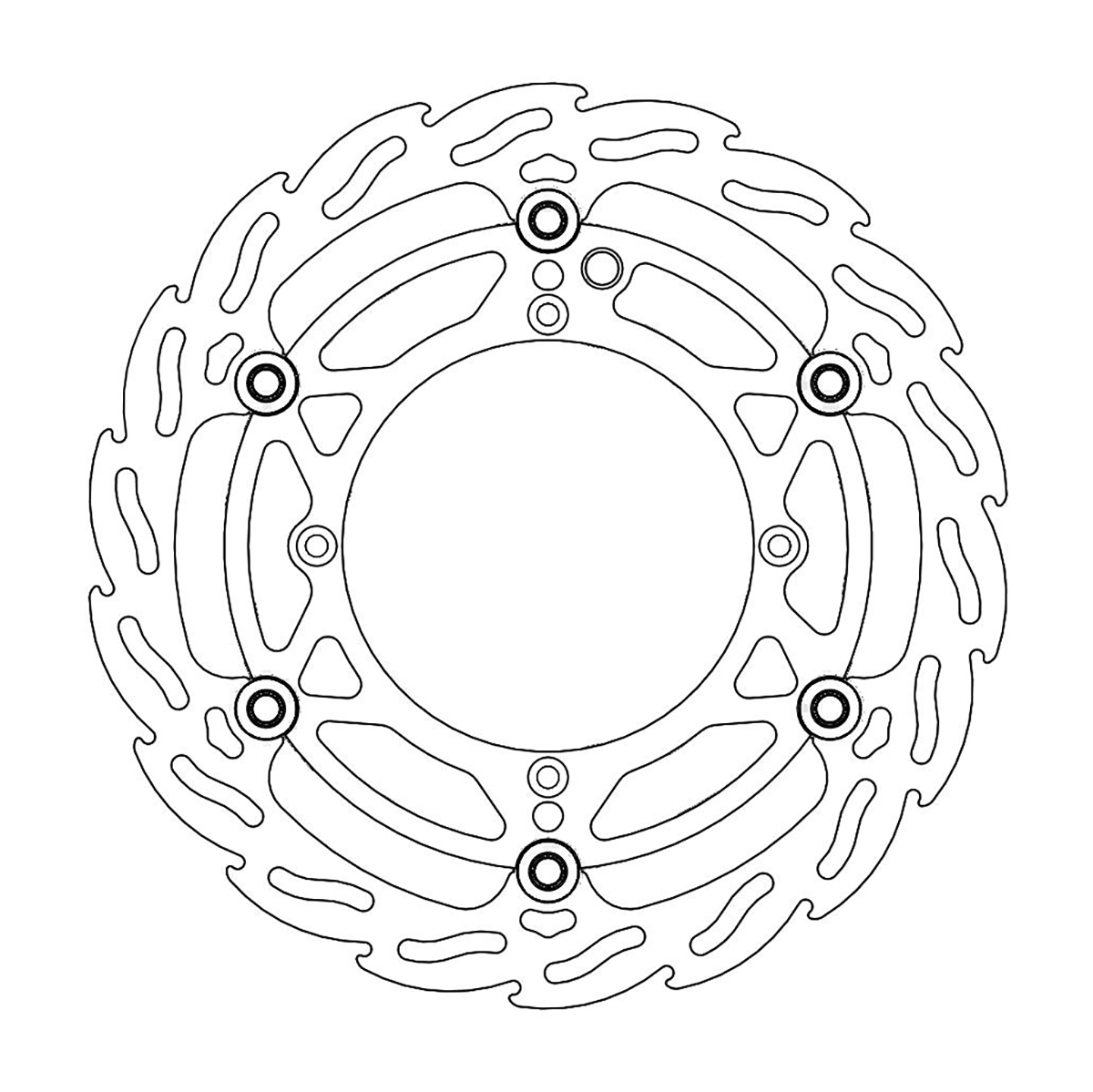MOTO-MASTER Flame Front Brake Rotor 112089-PU
