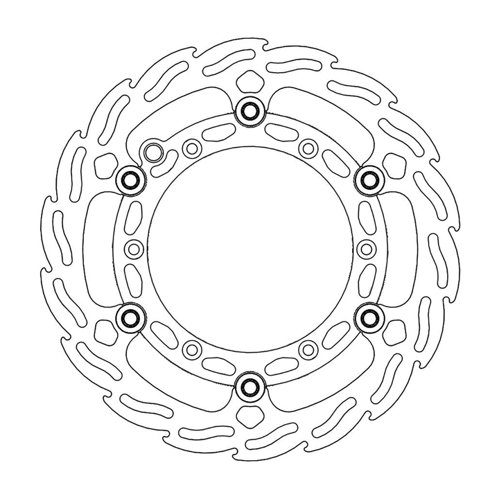 MOTO-MASTER Flame Front Brake Rotor 112145-PU