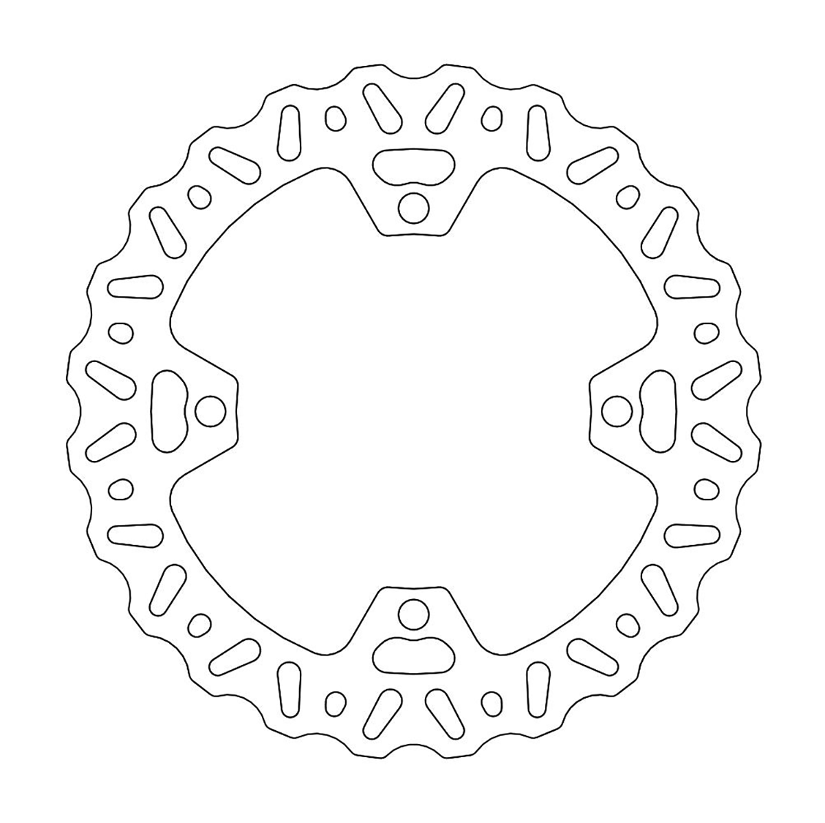MOTO-MASTER 110358-PU Rear Brake Rotor for Nitro