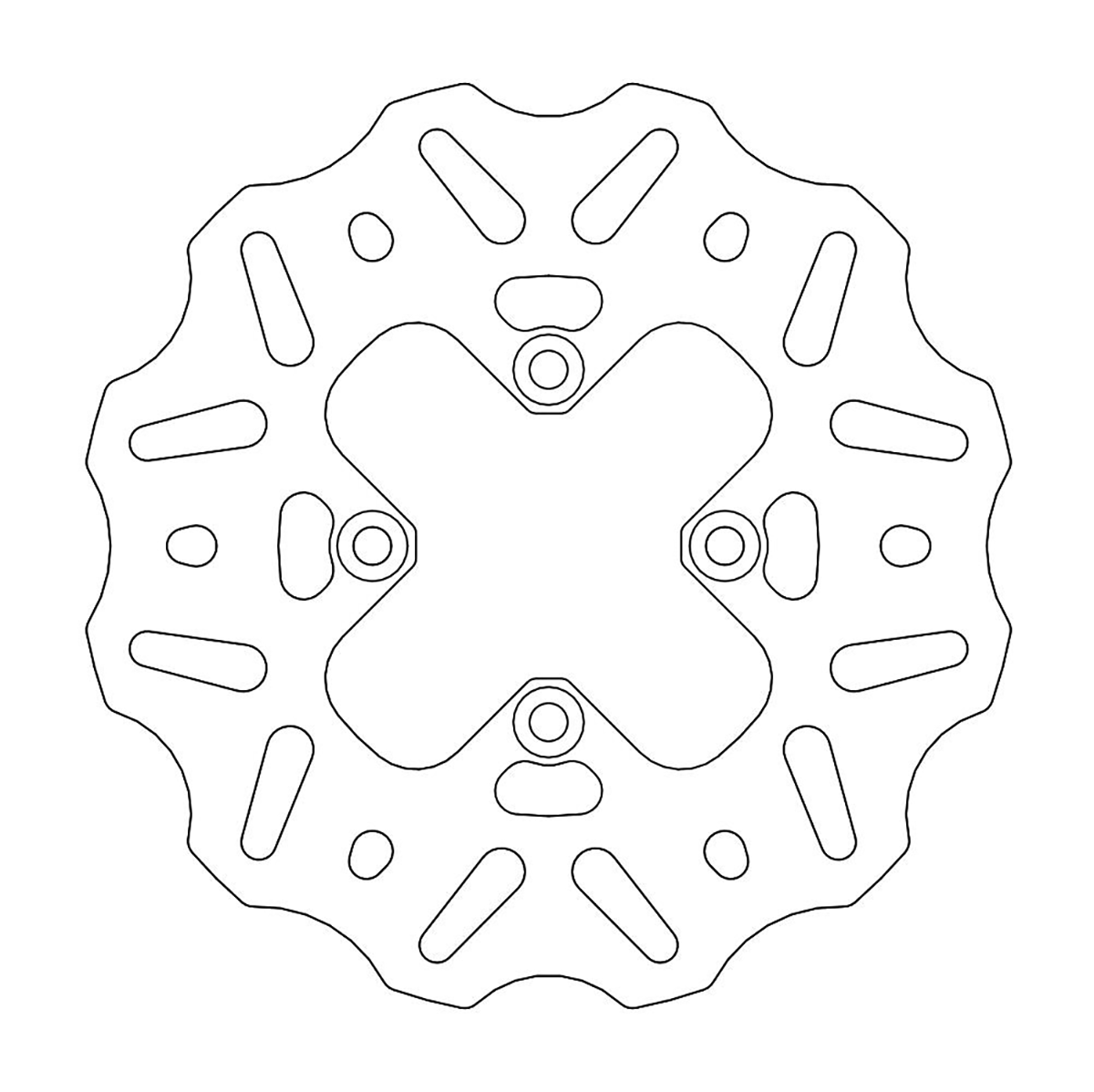MOTO-MASTER 110364-PU Rear Brake Rotor for Nitro