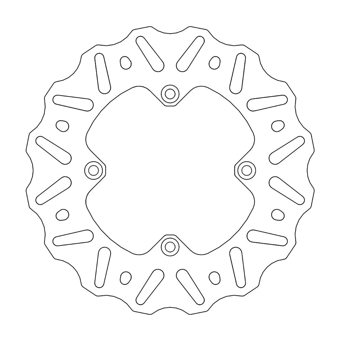 MOTO-MASTER 110366-PU Rear Brake Rotor for Nitro