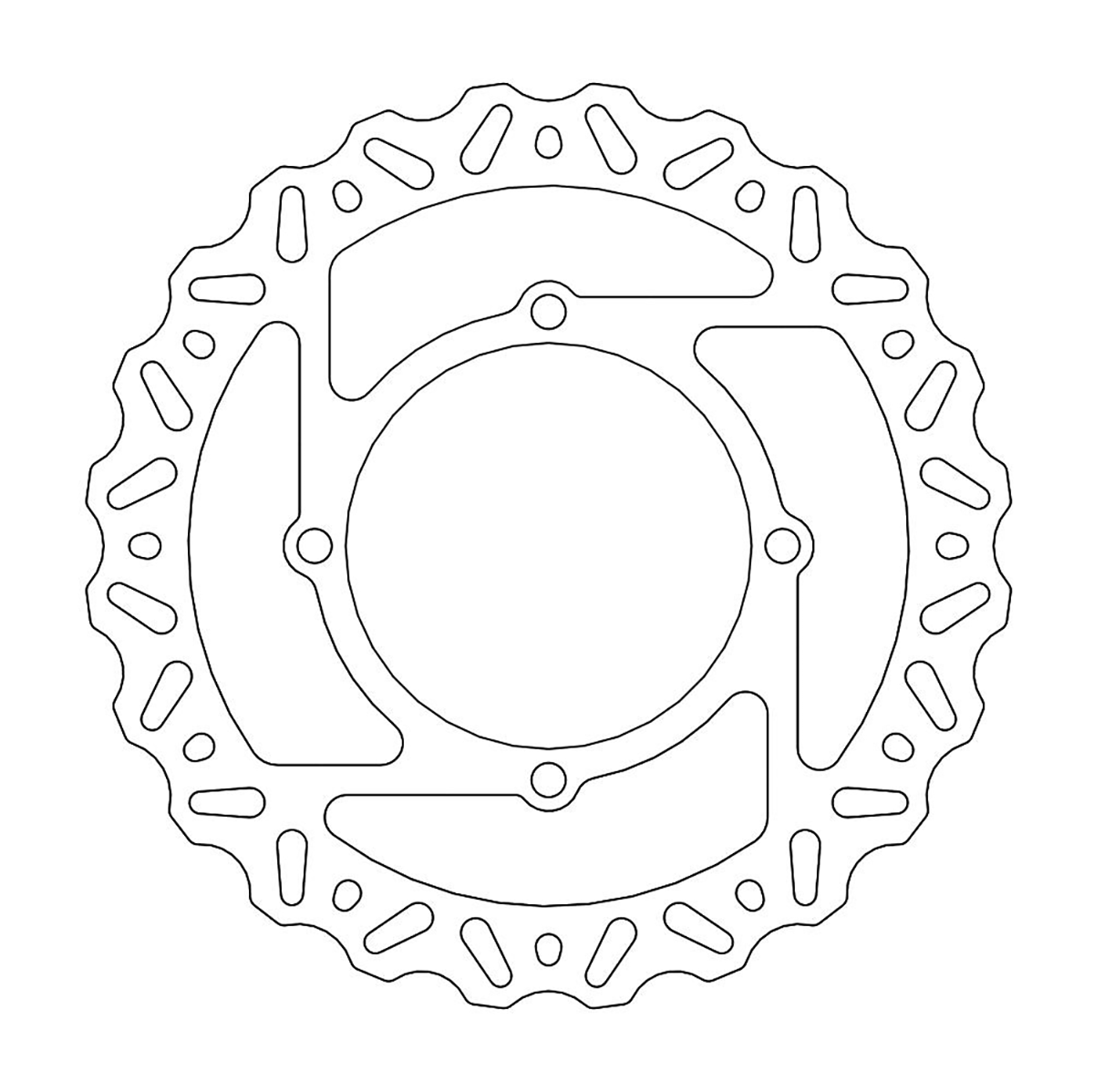 MOTO-MASTER 110375-PU Front Brake Rotor for Nitro