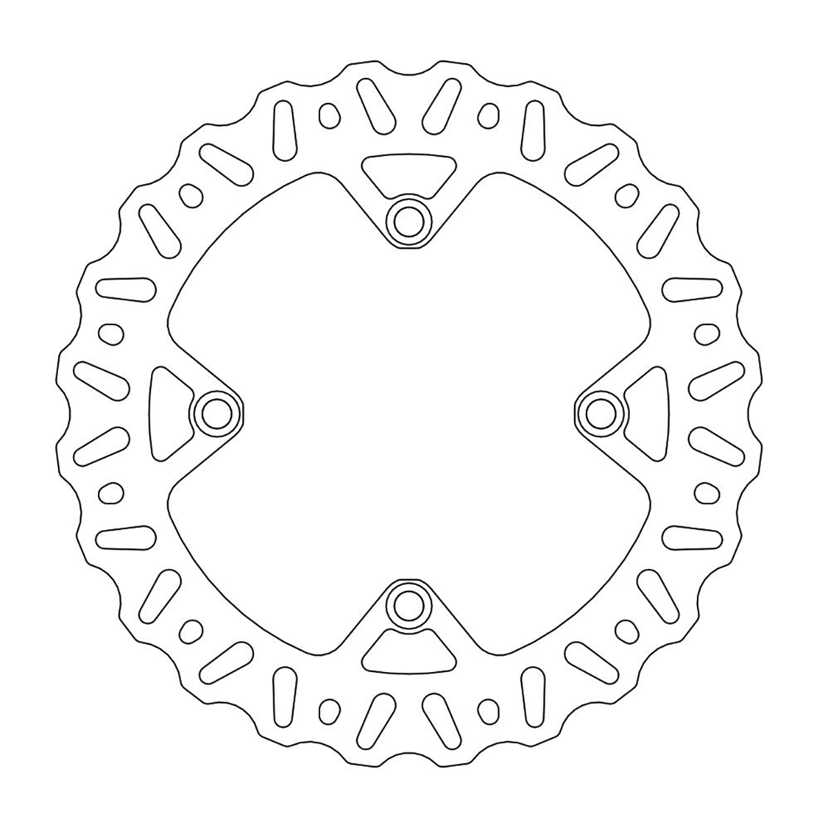 MOTO-MASTER 110405-PU Rear Brake Rotor for Nitro