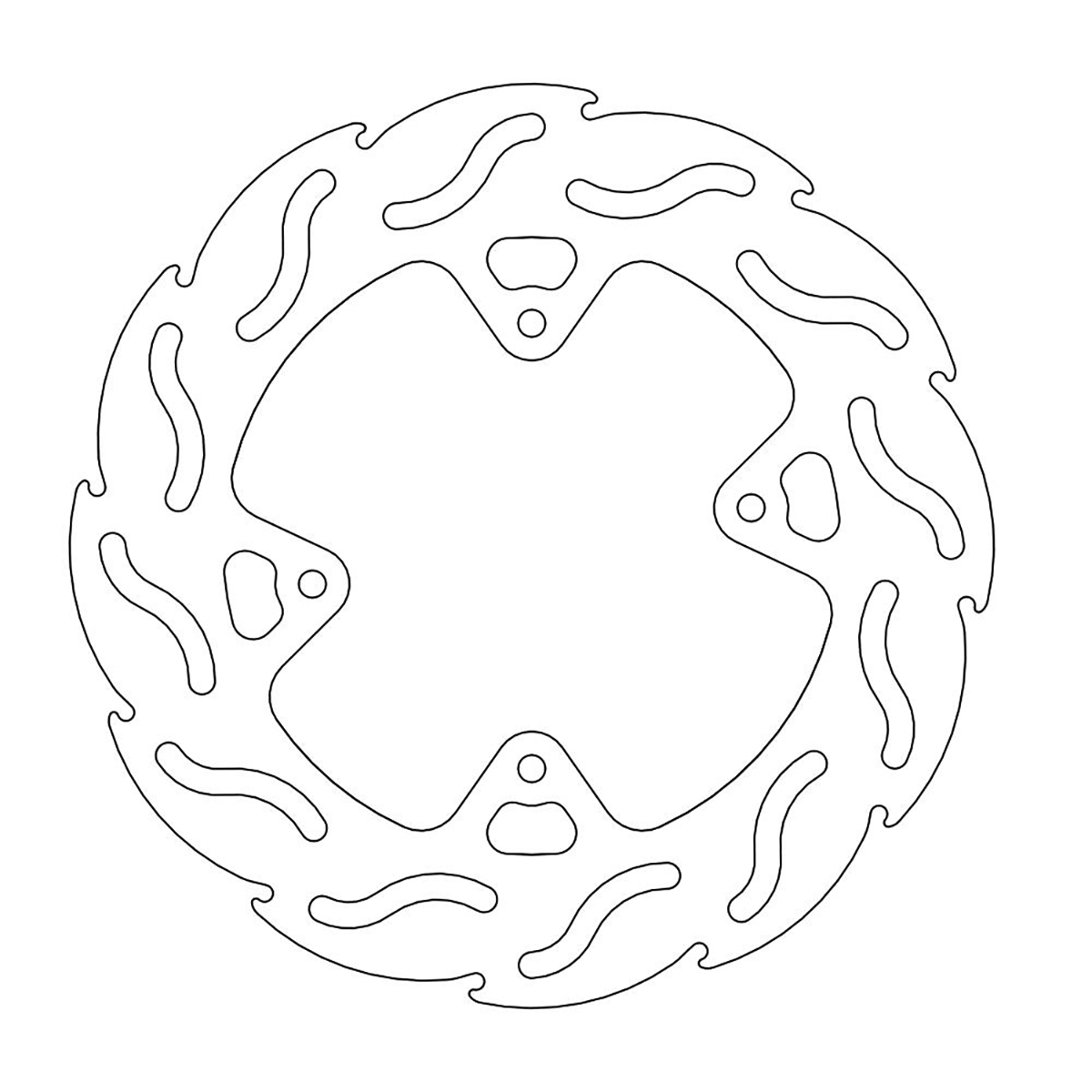 MOTO-MASTER Flame Front Brake Rotor 110231-PU
