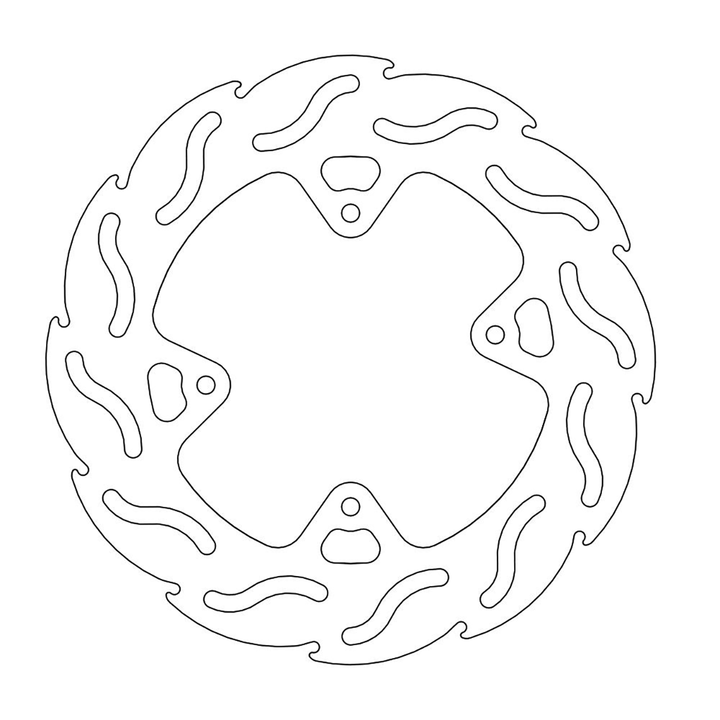 MOTO-MASTER Flame Front Brake Rotor 110231-PU
