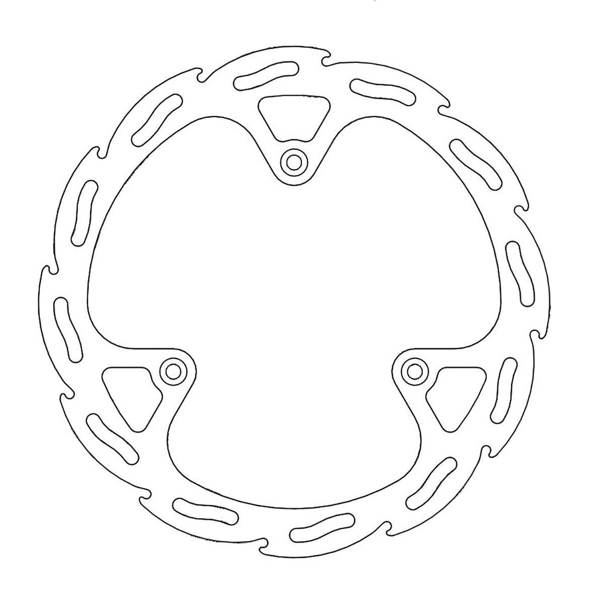 MOTO-MASTER Flame Front Brake Rotor 110244-PU