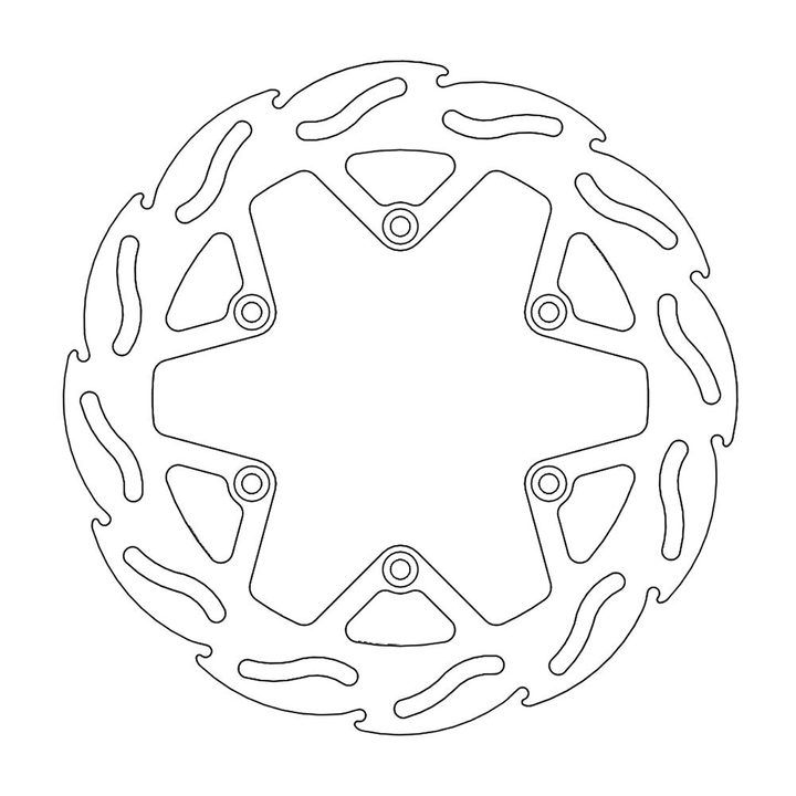 MOTO-MASTER Flame Front Brake Rotor 110264-PU