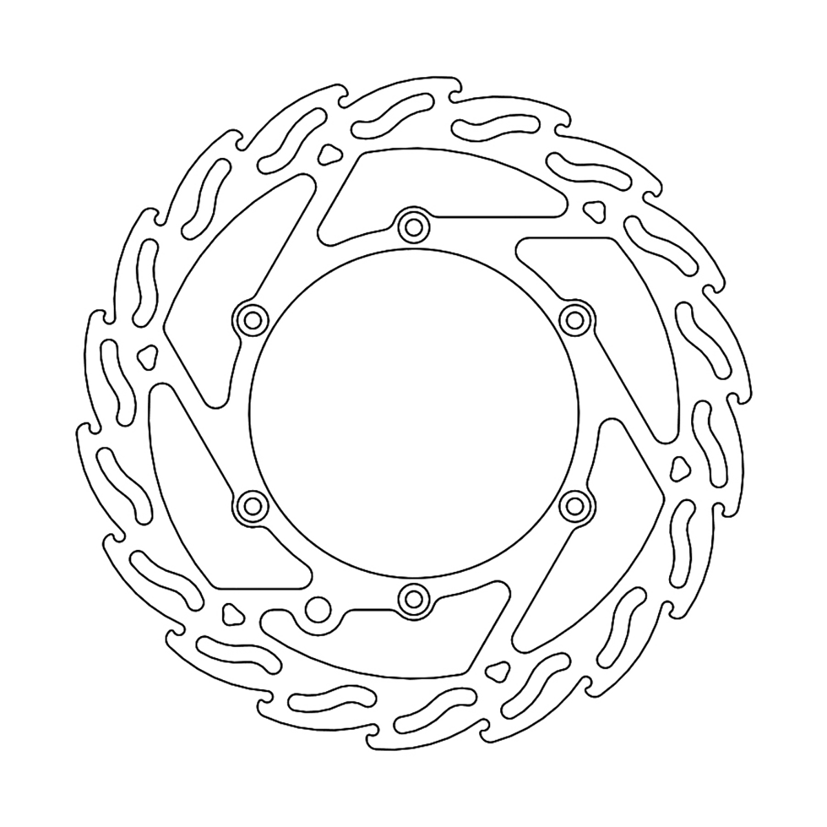 MOTO-MASTER Flame Front Brake Rotor 110298-PU