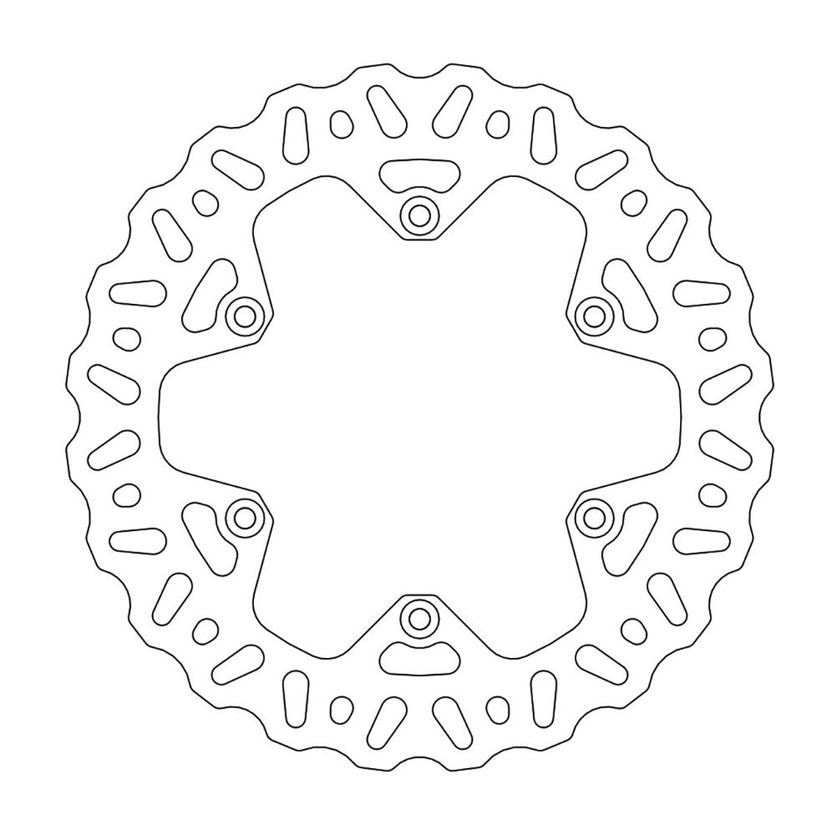 MOTO-MASTER 110363-PU Rear Brake Rotor for Nitro