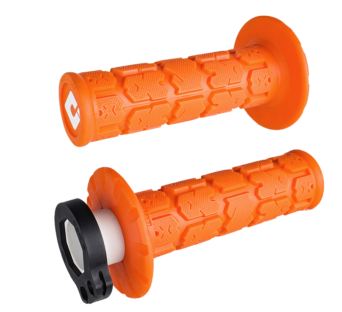 ODI V2 Rogue Lock-On MX Grips with Throttle Tube, Orange H36RGO