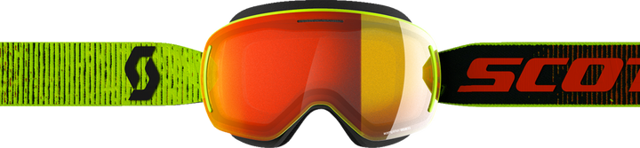 SCOTT LCG EVO Snow Cross Goggle - Yellow - Enhancer Red Chrome Lens