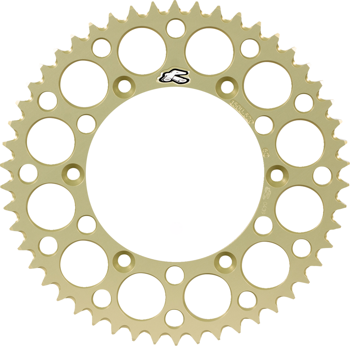Renthal UltraLight Rear Sprocket 150U-520-51GBHA, 51-Tooth Aluminum, Honda/Yamaha