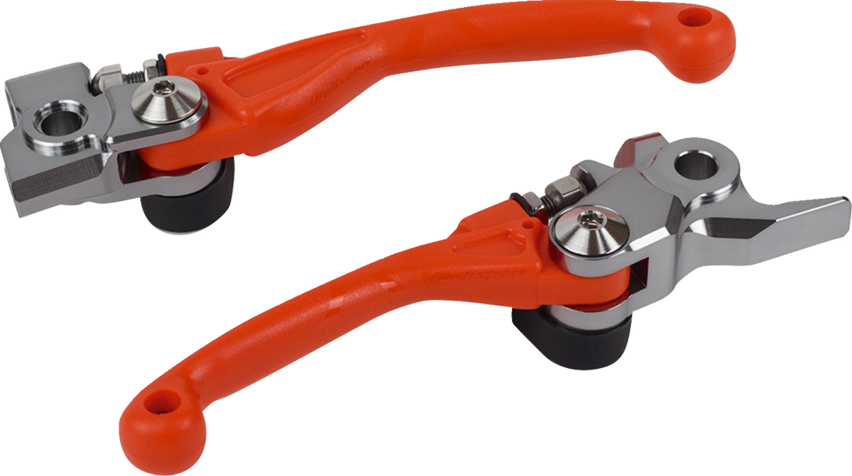 POLISPORT Pivot Unbreakable 3-Finger Lever Set for 2016 KTM, Orange, Part 8487200039