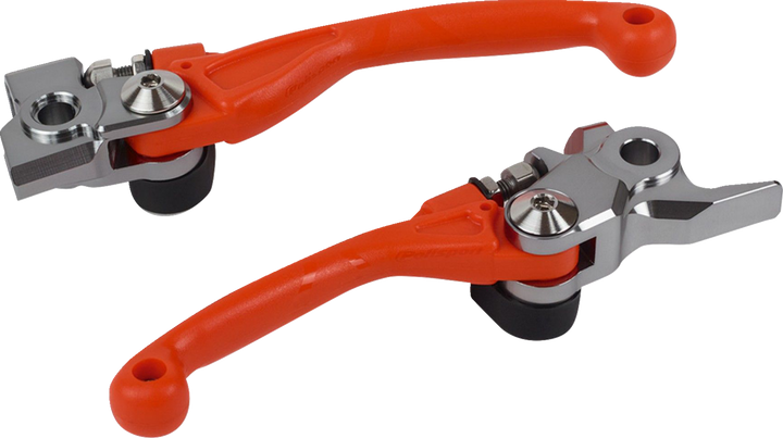 POLISPORT Pivot Unbreakable 3-Finger Lever Set for 2016 KTM, Orange, Part 8487200039