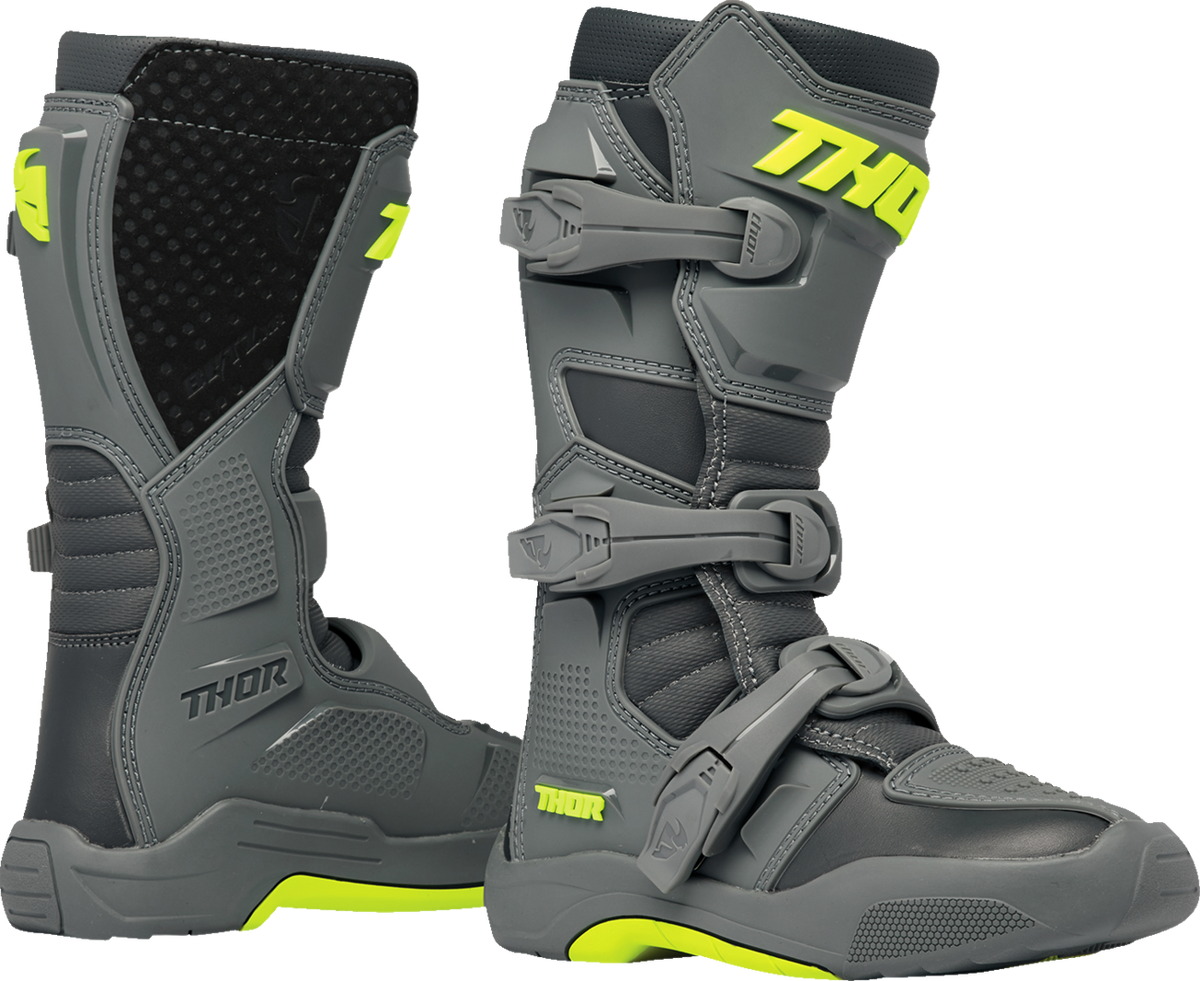 Thor Youth Blitz XR Boots - Gray/Charcoal