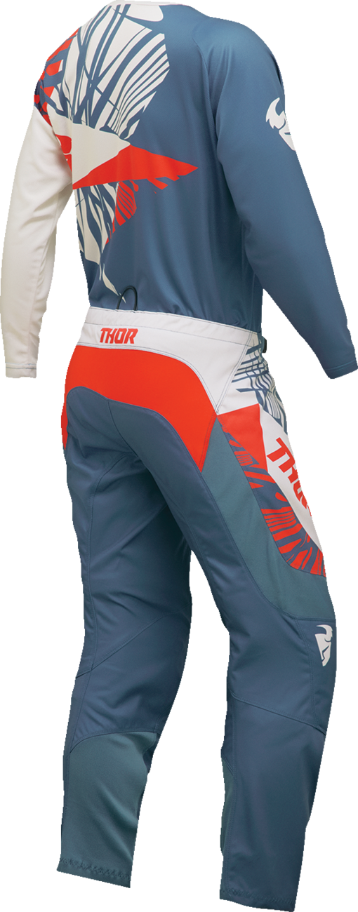 Thor Women's Sector Split Jersey - Blue Steel/Vintage White