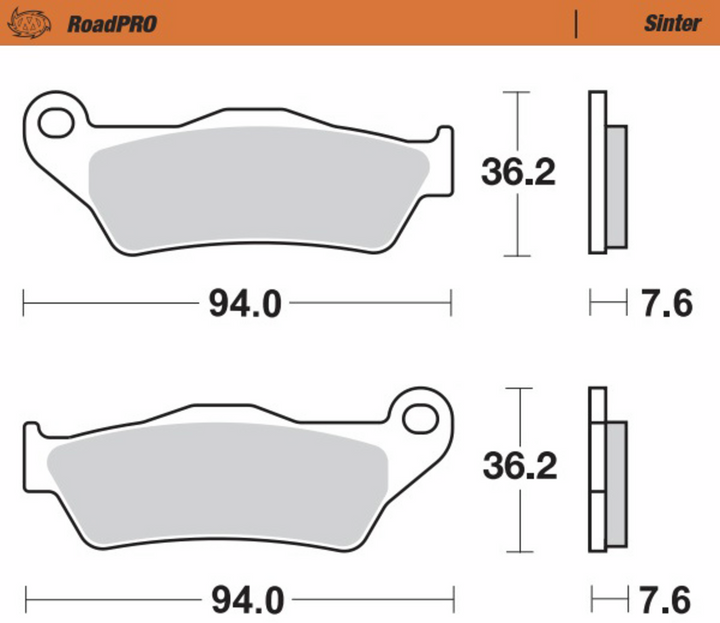 MOTO-MASTER Sintered Series Motorcycle Brake Pads 403202-PU