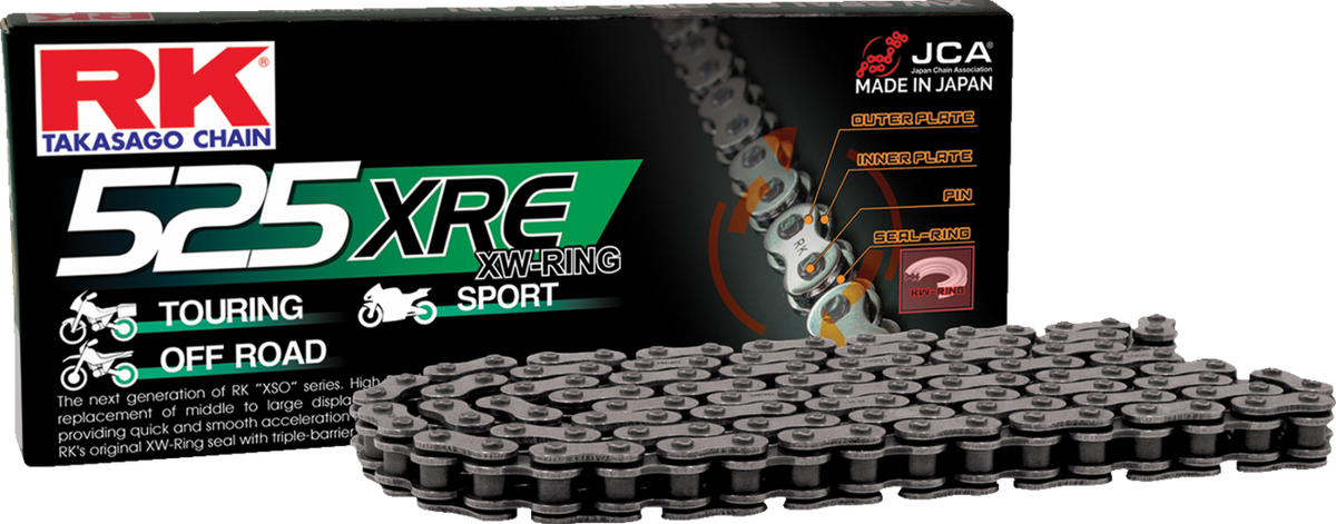 RK 525XRE-112 XRE Drive Chain, 112 Links