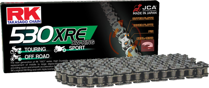 RK 530XRE-118 XRE Drive Chain, 118 Links
