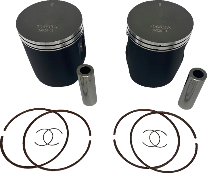 WOSSNER Piston Kit - 81.84 mm - Ski Doo 850 E-TEC Engine Type K7069DA-2