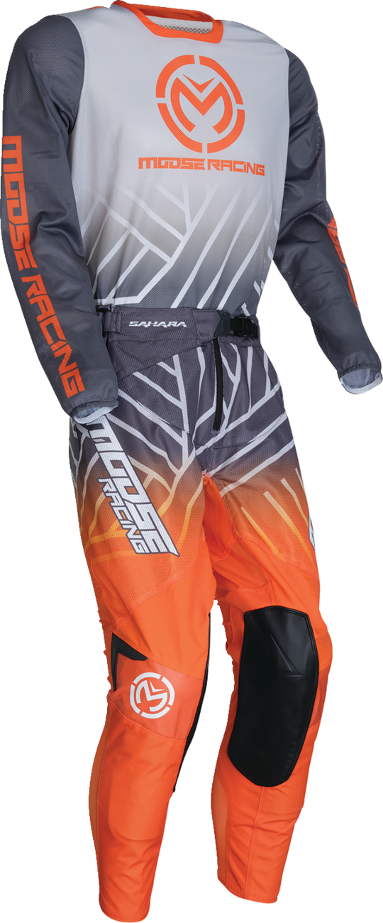 Moose Racing Sahara Jersey - Gray/Orange