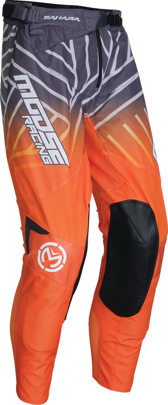 Moose Racing Sahara Pants - Gray/Orange