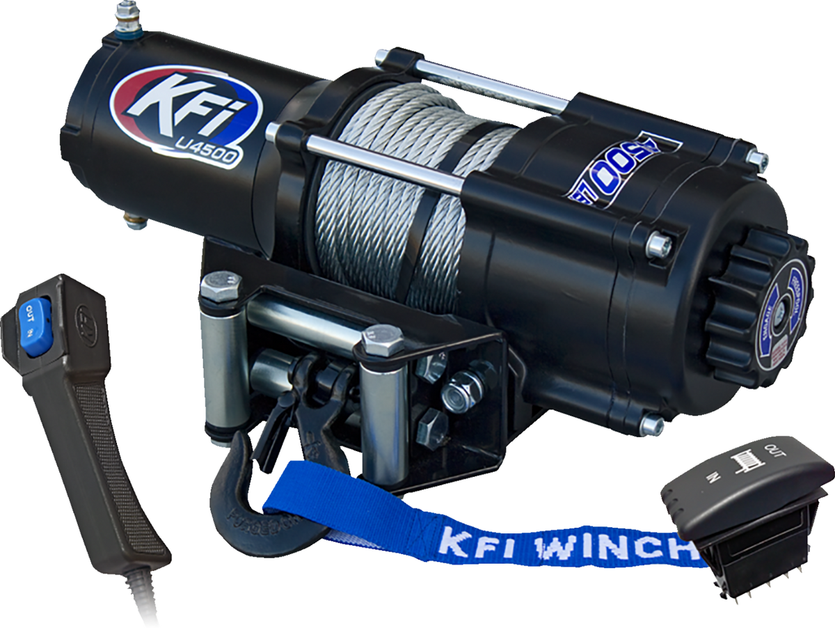 KFI PRODUCTS U45-R2 Winch - 4500 lb - 38' Steel Cable U45-R2