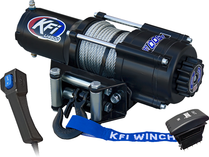 KFI PRODUCTS U45-R2 Winch - 4500 lb - 38' Steel Cable U45-R2