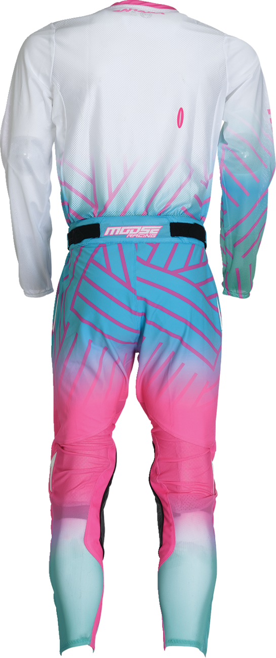 Moose Racing Sahara Jersey - Pink/Blue/White
