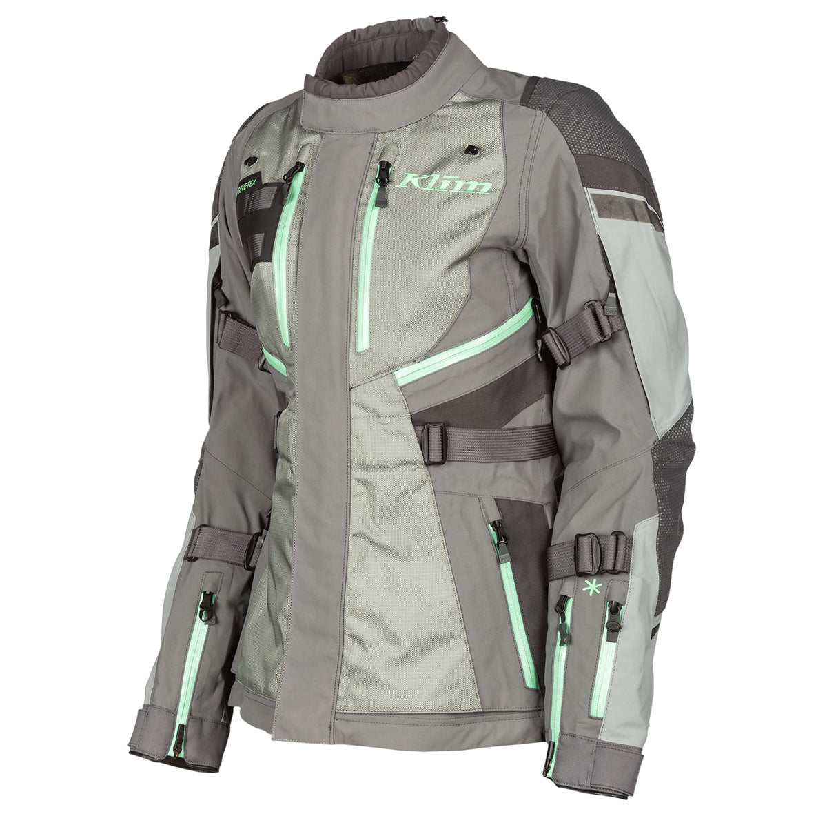 Klim Women's Artemis Jacket - Monument Gray - Wintermint